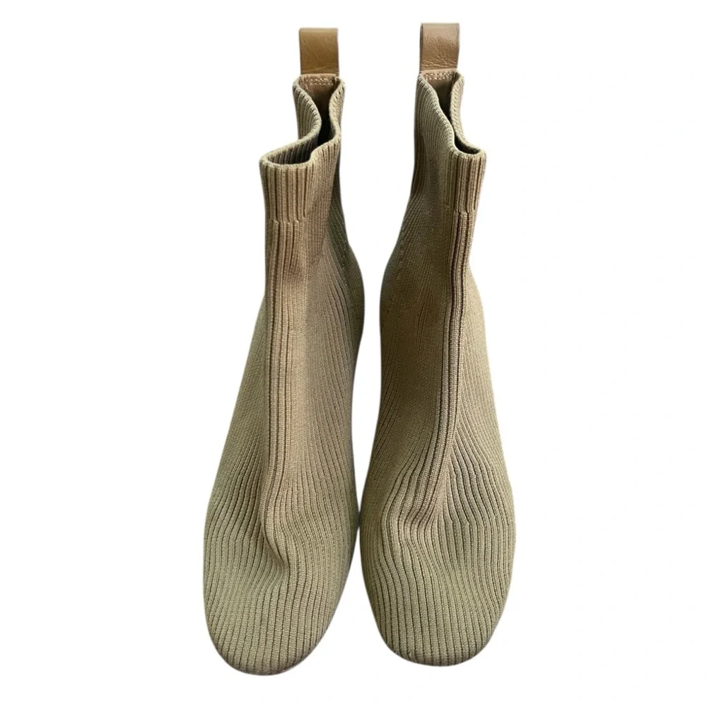 Everlane The Glove Boot Sock Boot Tan Brown Size 9 - Picture 3 of 6